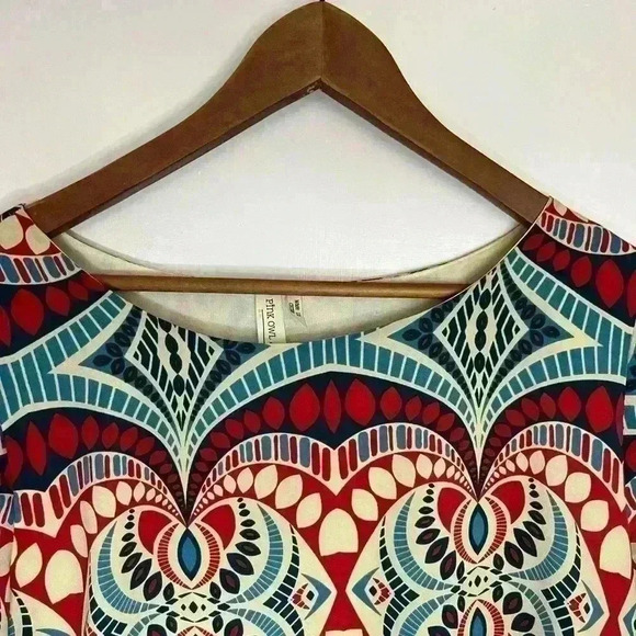 Pink Owl Dress  Size L - Picture 3 of 8